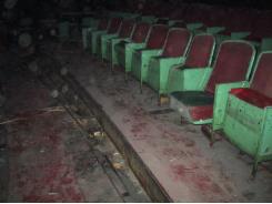 Old theatre seats coming out